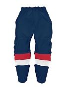 Рейтузы хоккейные  юниорские темно-синие с красной и белой полосками Pro анатомические VSHockey  JR-3